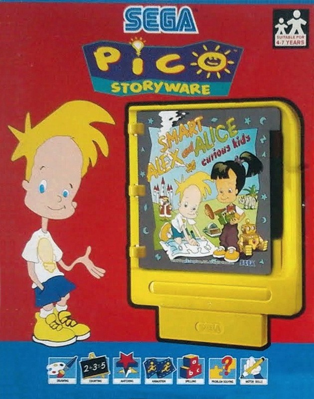 Smart Alex and Smart Alice: Curious Kids box art for Sega Pico